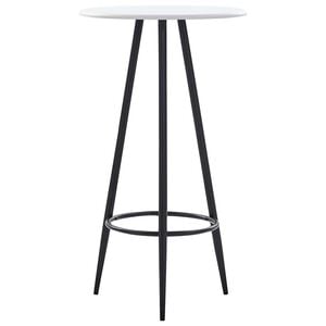 vidaXL Bartisch Wei&szlig; 60&times;107,5 cm MDF