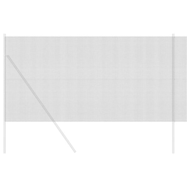 vidaXL Geschwei&szlig;ter Drahtzaun Grau 1 x 100 m