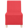vidaXL | Modulares Armfreies Sofa | Rot 55 x 74 x 82 cm Kunstleder