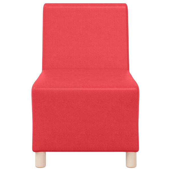vidaXL | Modulares Armfreies Sofa | Rot 55 x 74 x 82 cm Kunstleder