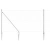 vidaXL Zaunpfosten Silber 100 x 1,2 m (25 mm Netz) Stahl