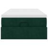 vidaXL Ottoman-Bett mit Matratze Dunkelgr&uuml;n 100x200 cm Samt