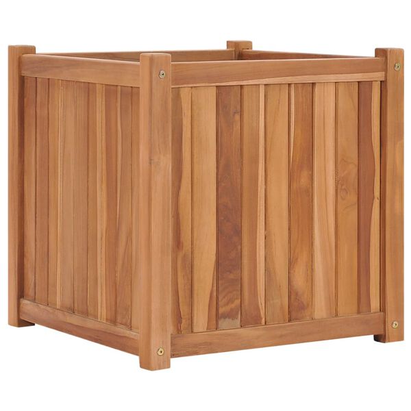 vidaXL Hochbeet 50x50x50 cm Massivholz Teak
