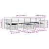 vidaXL Sofagarnituren 8 pcs Natur Massivholz Akazie