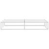 vidaXL Bettgestell ohne Matratze Wei&szlig; 200x200 cm Metall