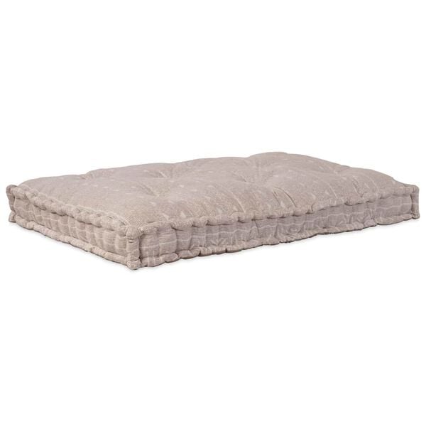 vidaXL Sofakissen Hellbraun 120 x 80 x 12 cm Stoff