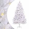vidaXL K&uuml;nstlicher klappbarer Weihnachtsbaum Wei&szlig; 300 cm PVC und Stahl