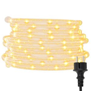 vidaXL Lichtschlauch 240 LEDs Warmwei&szlig; 10 m PVC