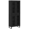 vidaXL Highboard 2 stk. Schwarz Eichen-Optik 69,5 x 34 x 180 cm