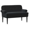 vidaXL Zweisitzer mit Knopfheftung Schwarz 120 x 66 x 78 cm Samt (V)