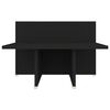 vidaXL Couchtisch Schwarz 111,5x50x33 cm Holzwerkstoff