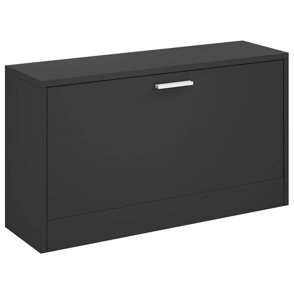 vidaXL Schuhbank Schwarz 80 x 24 x 45 cm Holzwerkstoff