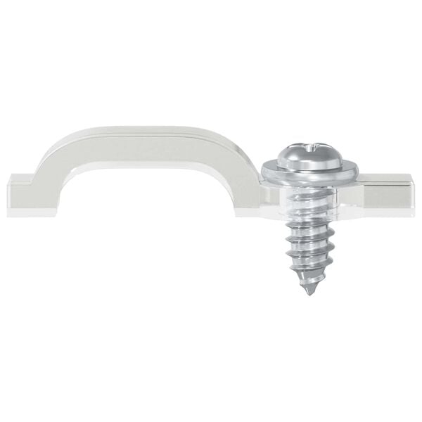 vidaXL LED Streifen Clips 2 pcs Transparent 2 x 1 x 0.5 cm