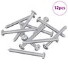 vidaXL M&ouml;bel-Schrauben 12 Stk. Silber M6 x 60 mm Stahl