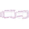 vidaXL Kaffeetisch Set 2 pcs Altholz Holzwerkstoff