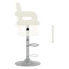 vidaXL Barhocker 2 Stk. Creme Kunstleder