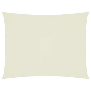 vidaXL Sonnensegel Oxford-Gewebe Rechteckig 4x5 m Creme