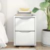 vidaXL Nachttisch Hochglanz Wei&szlig; 30,5 x 30 x 43 cm Holzwerkstoff