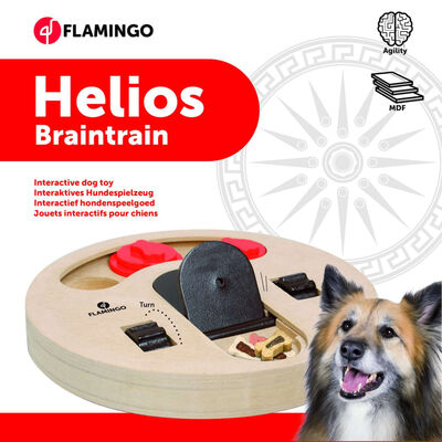 FLAMINGO Intelligenzspielzeug für Hunde Helios 23 cm Holz