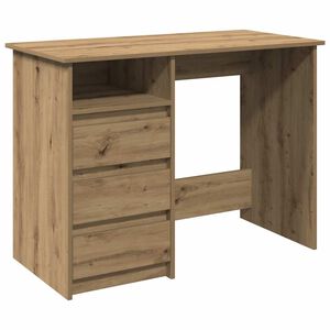 vidaXL Schreibtisch Artisan-Eiche 102x50x75 cm Holzwerkstoff