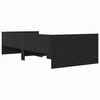 vidaXL Bettrahmen mit Schubladen Schwarz Eichen-Optik 90 x 190 cm