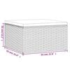 vidaXL 8-tlg. Garten-Lounge-Set mit Kissen Schwarz Poly Rattan