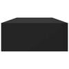 vidaXL Wandregale mit Schubladen 2 Stk. Schwarz 60x23,5x10 cm MDF