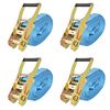vidaXL Ratschen-Spanngurte 4 Stk. 4 Tonnen 8m&times;50mm Blau