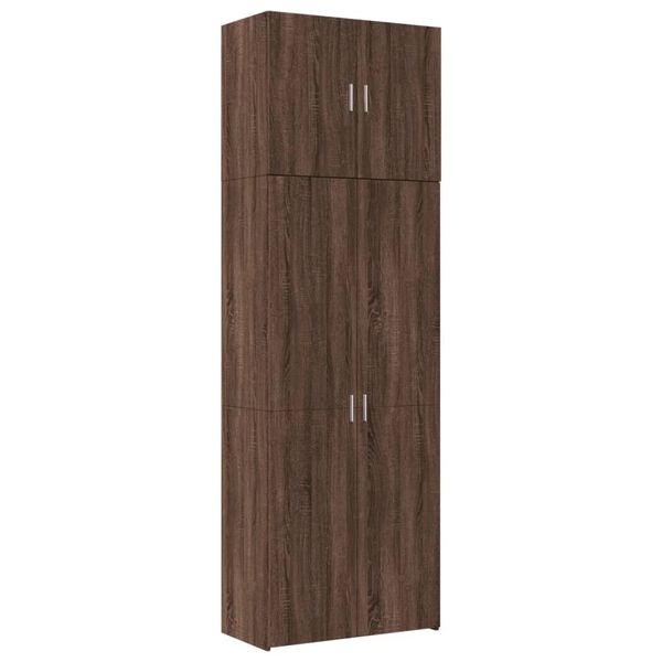 vidaXL Highboard Braun Eichen-Optik 80x42,5x249 cm Holzwerkstoff
