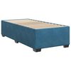 vidaXL Boxspringbett mit Matratze Dunkelblau 90x190 cm Samt