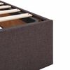 vidaXL Ottoman-Bett mit Matratze Dunkelbraun 90x190 cm Stoff