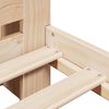 vidaXL Massivholzbett mit Regal ohne Matratze 150x200 cm Kiefernholz