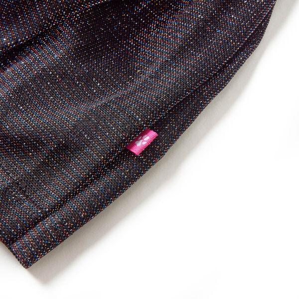 Kinder-Faltenrock mit Glitzer Marineblau 92