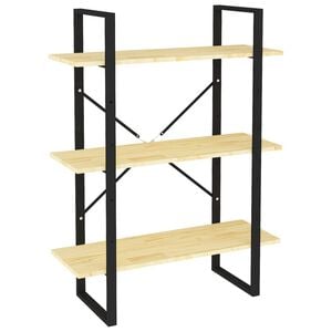 vidaXL B&uuml;cherregal 3 B&ouml;den 80x30x105 cm Massivholz Kiefer