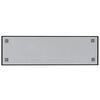 vidaXL Magnettafel Wandmontage Schwarz 100x30 cm Hartglas