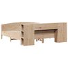 vidaXL Massivholzbett mit Regal ohne Matratze 180x200 cm Kiefer