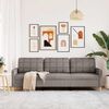 vidaXL 3-Sitzer-Sofa Taupe 210 cm Stoff
