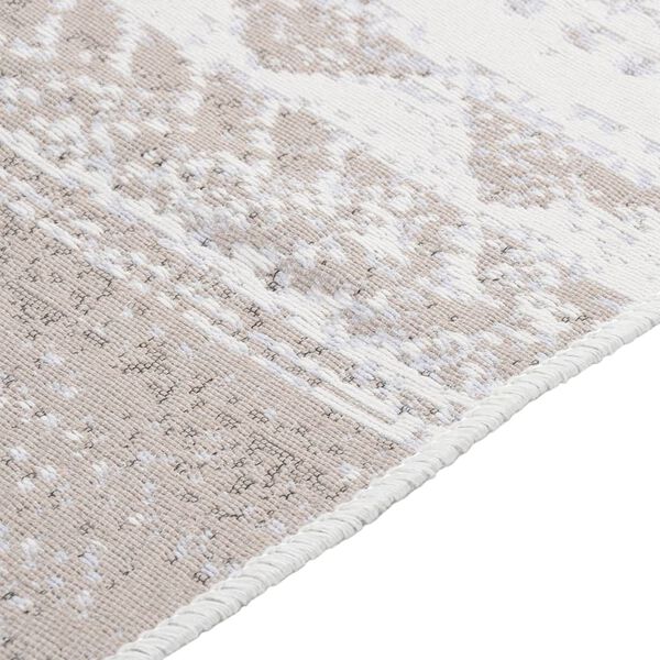 vidaXL Teppich Beige 160x230 cm Baumwolle
