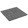 vidaXL Terrassenfliese 11 pcs Grau 30 x 30 cm WPC