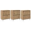 vidaXL Sideboards 3 stk. Artisan-Eiche