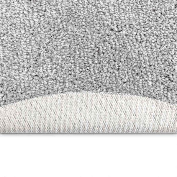 vidaXL Anti-Rutsch Shaggy Teppich Grau 120 x 120 cm PP