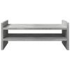 vidaXL Monitorständer Betongrau 50x27x20 cm Holzwerkstoff