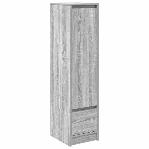vidaXL Highboard Grau Sonoma 29,5x34x119,5 cm Holzwerkstoff