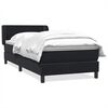 vidaXL Boxspringbett mit Matratze Schwarz 100x220 cm Samt