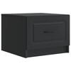 vidaXL Couchtisch mit Schubladen Schwarz 49 x 50 x 37 cm Holzwerkstoff