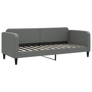 vidaXL Tagesbett Dunkelgrau 80x200 cm Stoff