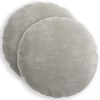 vidaXL Kissenbezug 2 stk. HEERLEN Hellgrau &Oslash; 60 cm Chenille-Stoff