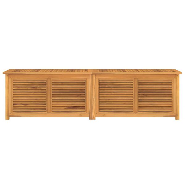 vidaXL Gartenbox mit Beutel 200x50x55 cm Massivholz Teak