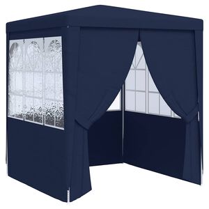 vidaXL Profi-Partyzelt mit Seitenw&auml;nden 2&times;2m Blau 90 g/m&sup2;