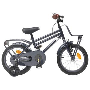 vidaXL Kinderfahrrad 12 Zoll f&uuml;r 2-4 Jahre alt Dunkelgrau